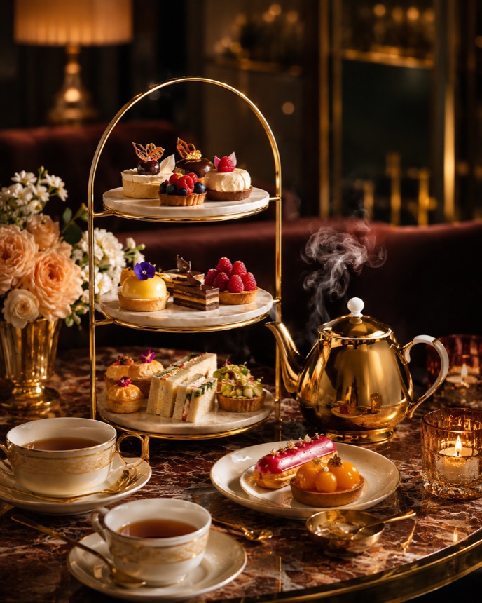 Evening tea and dessert product-style photo